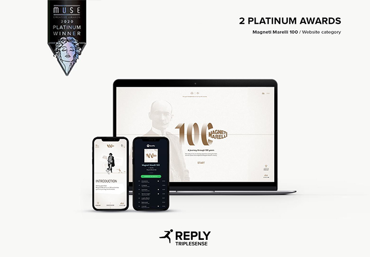 Triplesense Reply Takes Home Double Platinum For Magneti Marelli 100 Project!