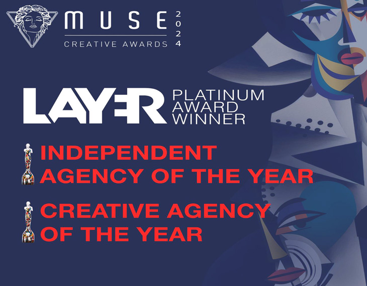 Celebrate Layer's grand excitement for taking home multiple Platinum Awards!